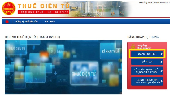 cách nộp lệ phí môn bài online
